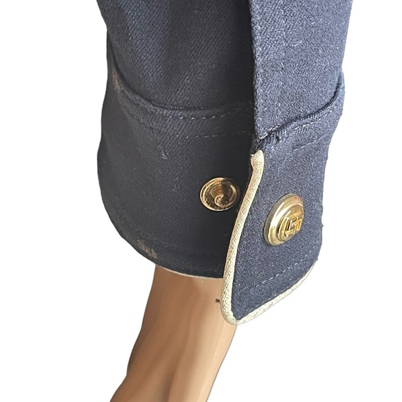 St. John sport by Marie grey navy blue jacket size M - Picture 11 of 16